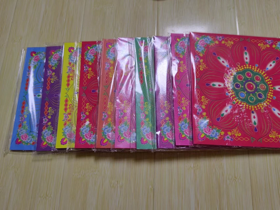 厂家直销  19*19  各种双面纸 不烫金 DIY手工折纸七彩加厚成品