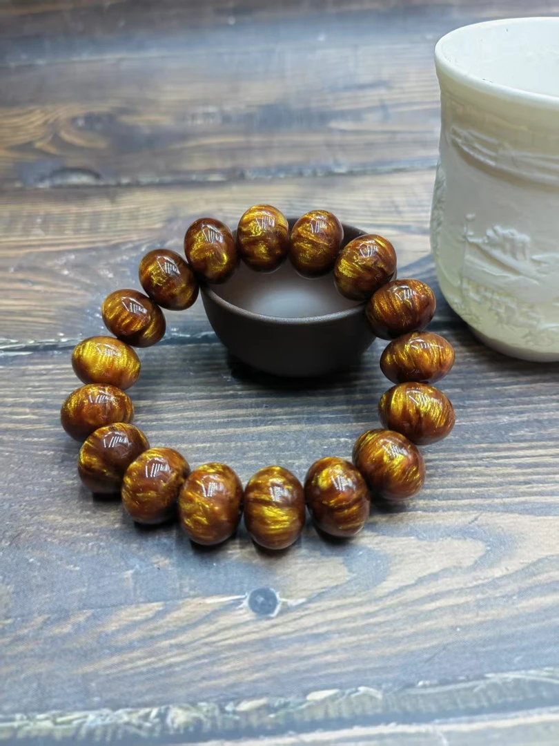 YW 算珠手串 金丝楠 精品算盘珠手串