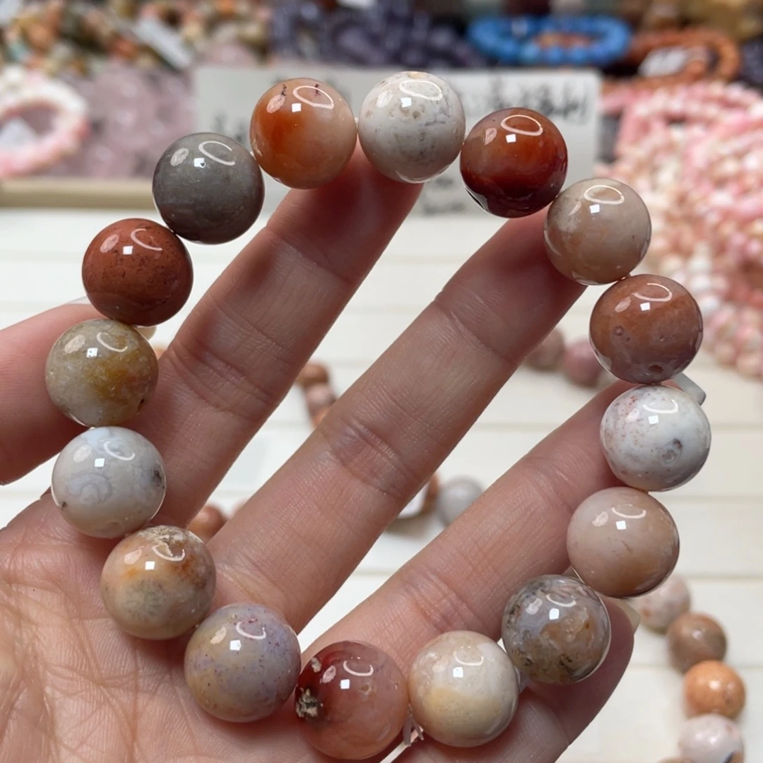 未镶嵌手链硅化玉雨****7066