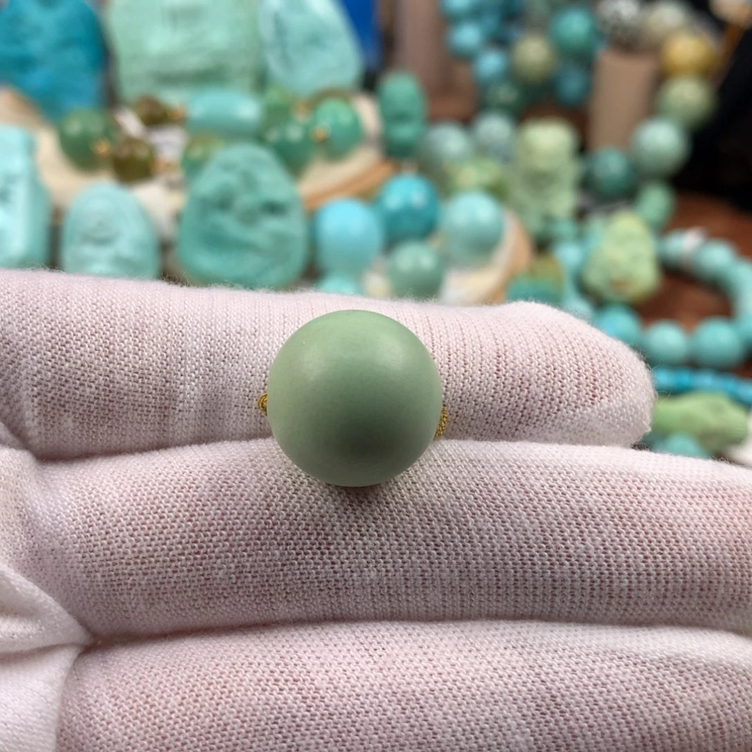 绿松石未镶嵌珠宝奇石15.5mm