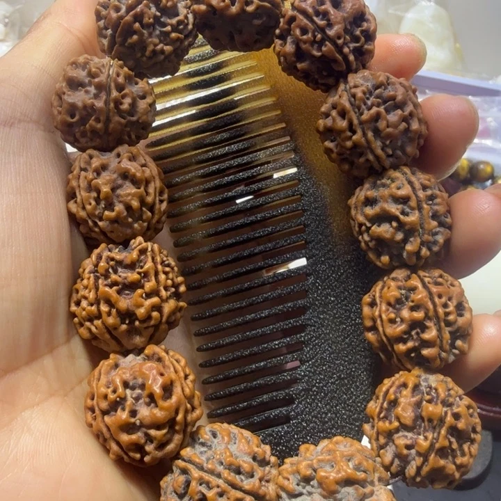 核桃手串/手链西方梳子