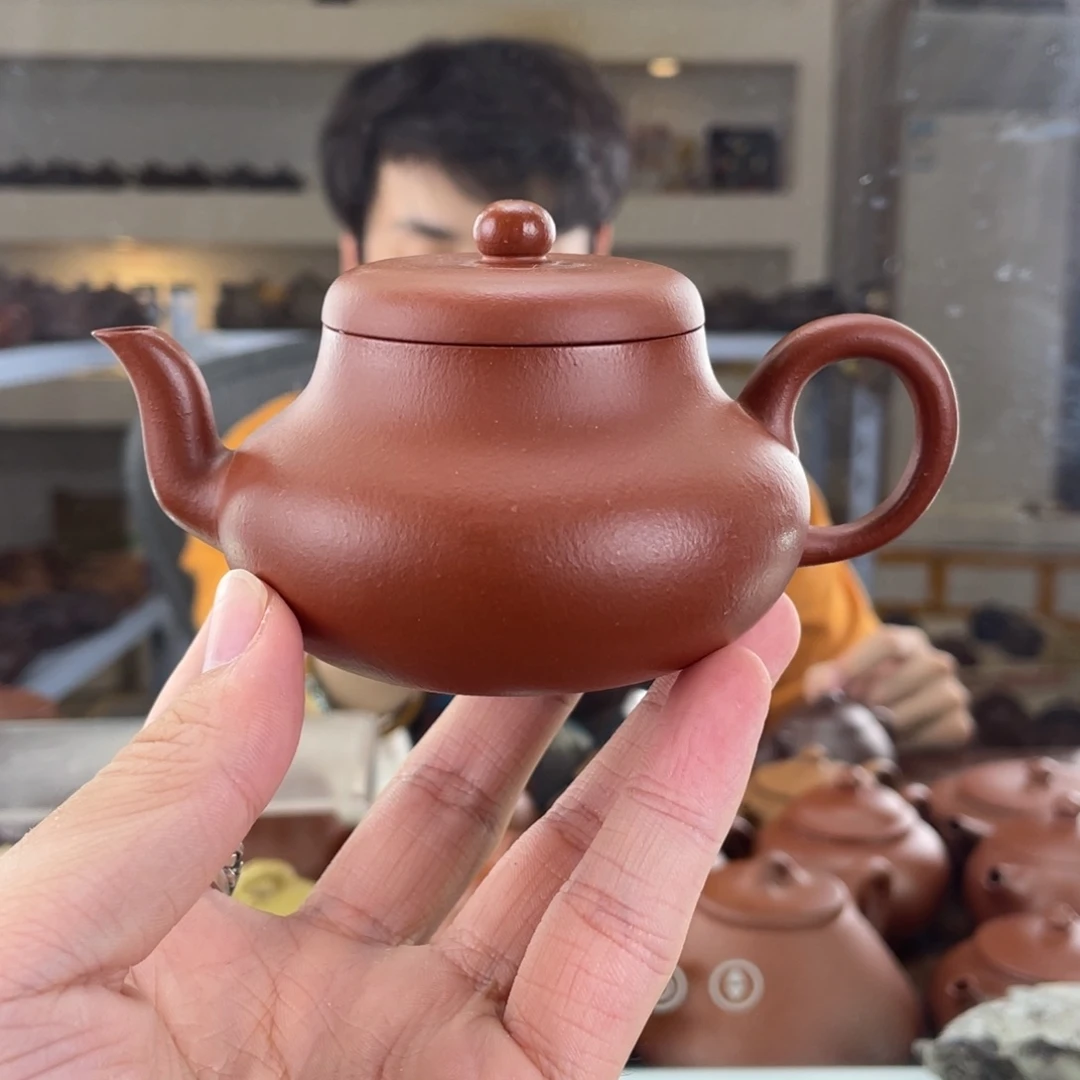 茶壶紫砂150cc朱泥茶壶