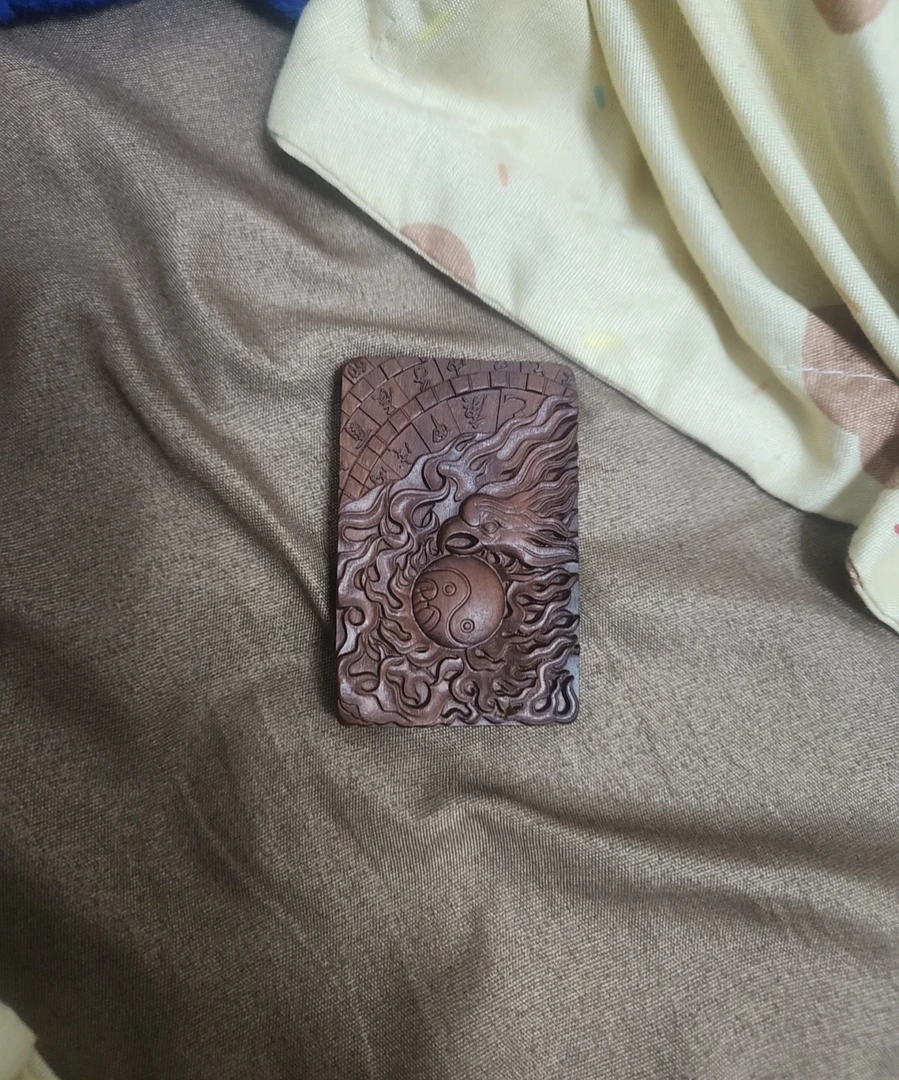 雷击枣木雕刻无事牌