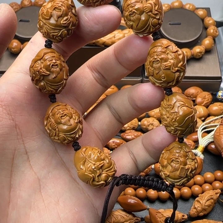 刘***传橄榄核手串/手链财神