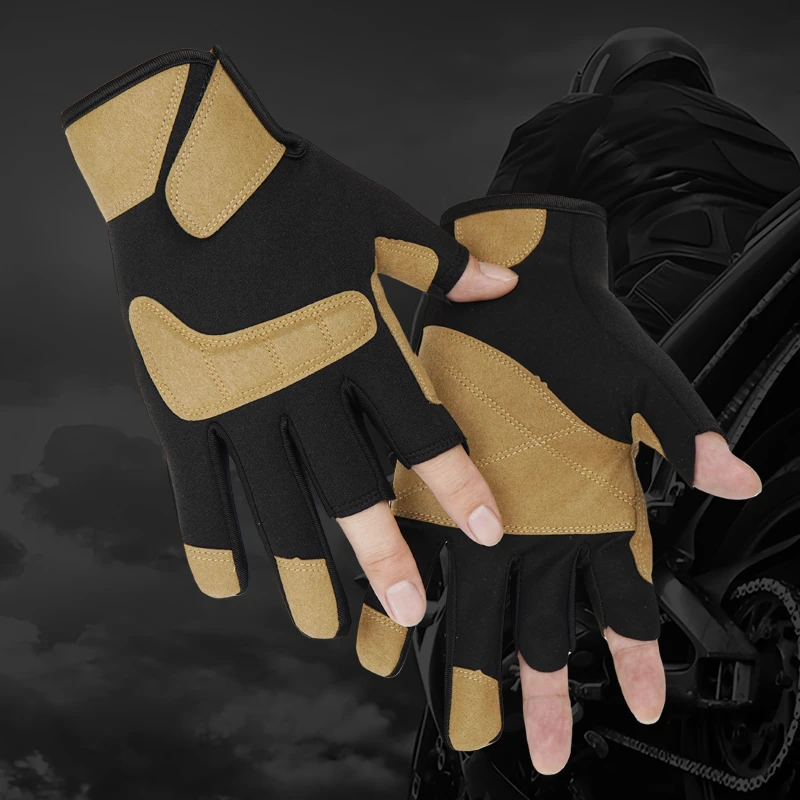 25款钓鱼手套专业级冬季男女专用露三指防水不粘饵手取鱼加厚钓鱼