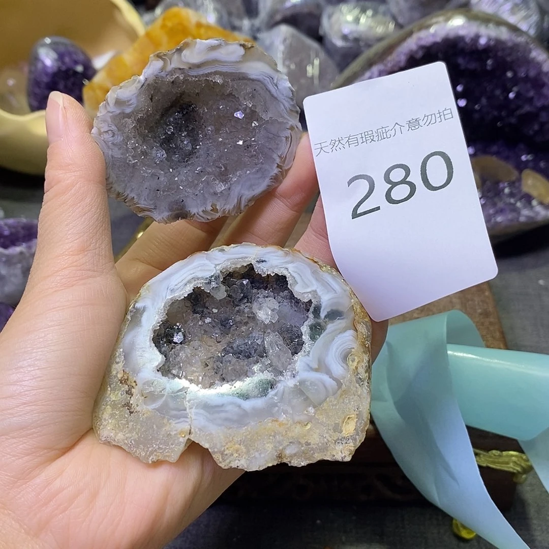 珠宝半成品紫晶未镶嵌