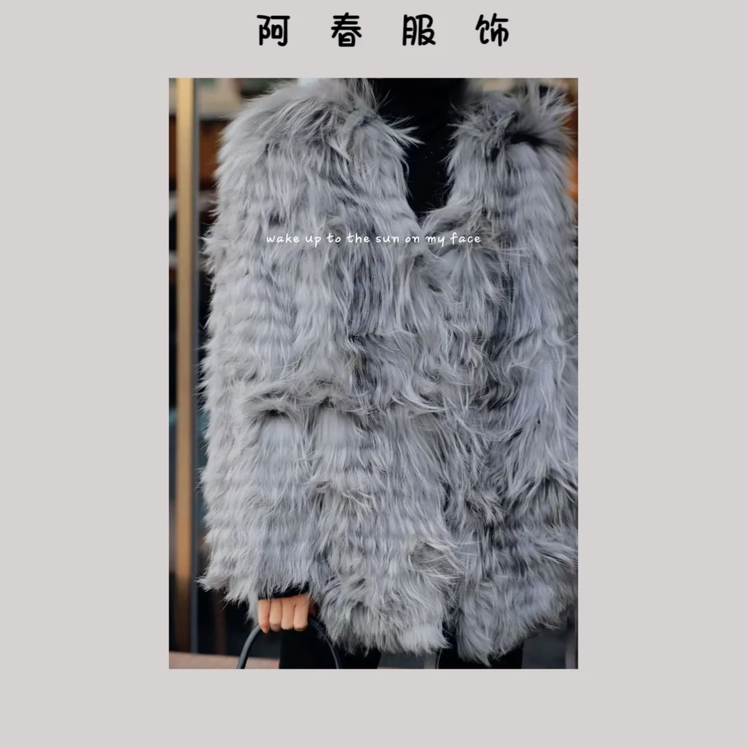 【阿春】丨“月光典藏“时尚毛毛外套