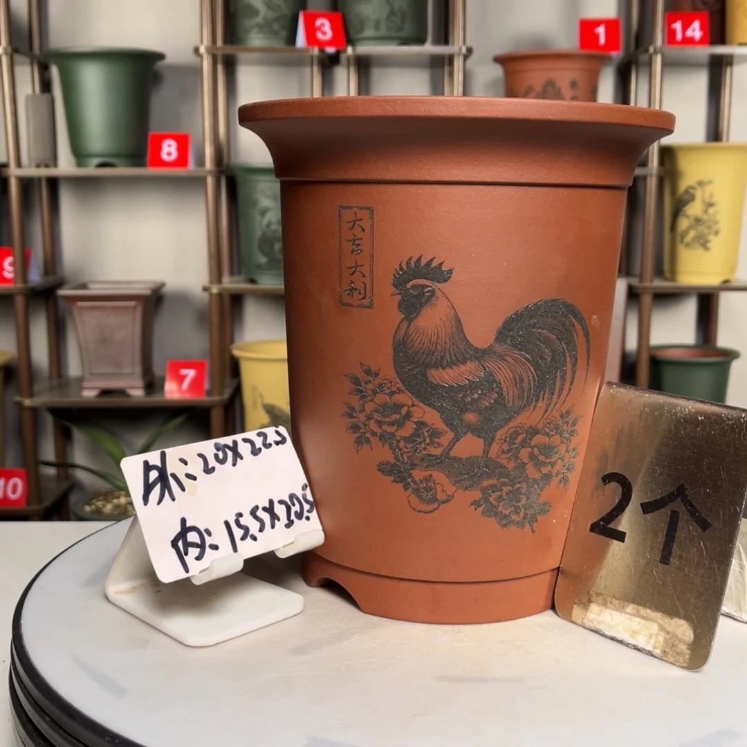 紫砂花盆紫砂花盆