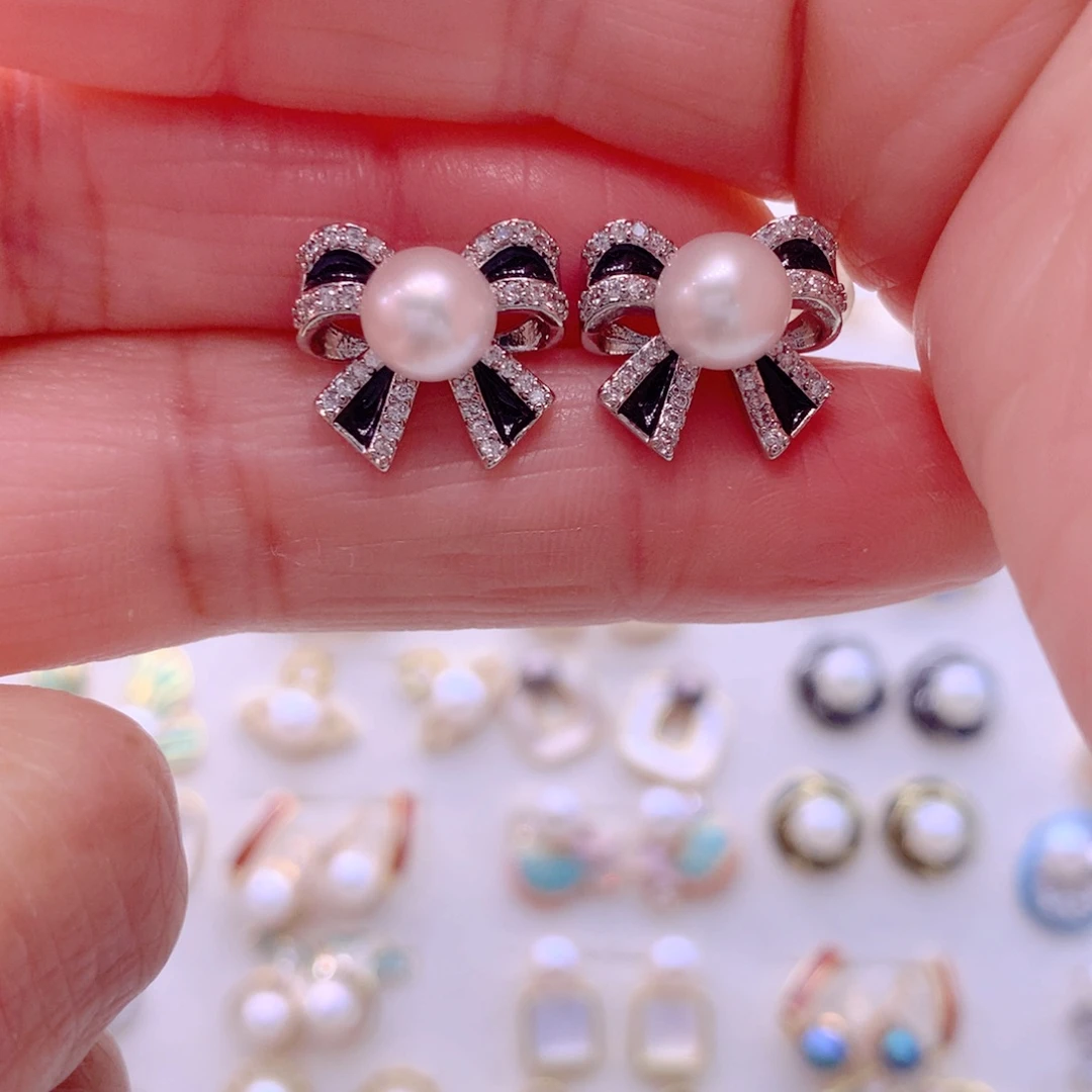 耳饰淡水珍珠合金