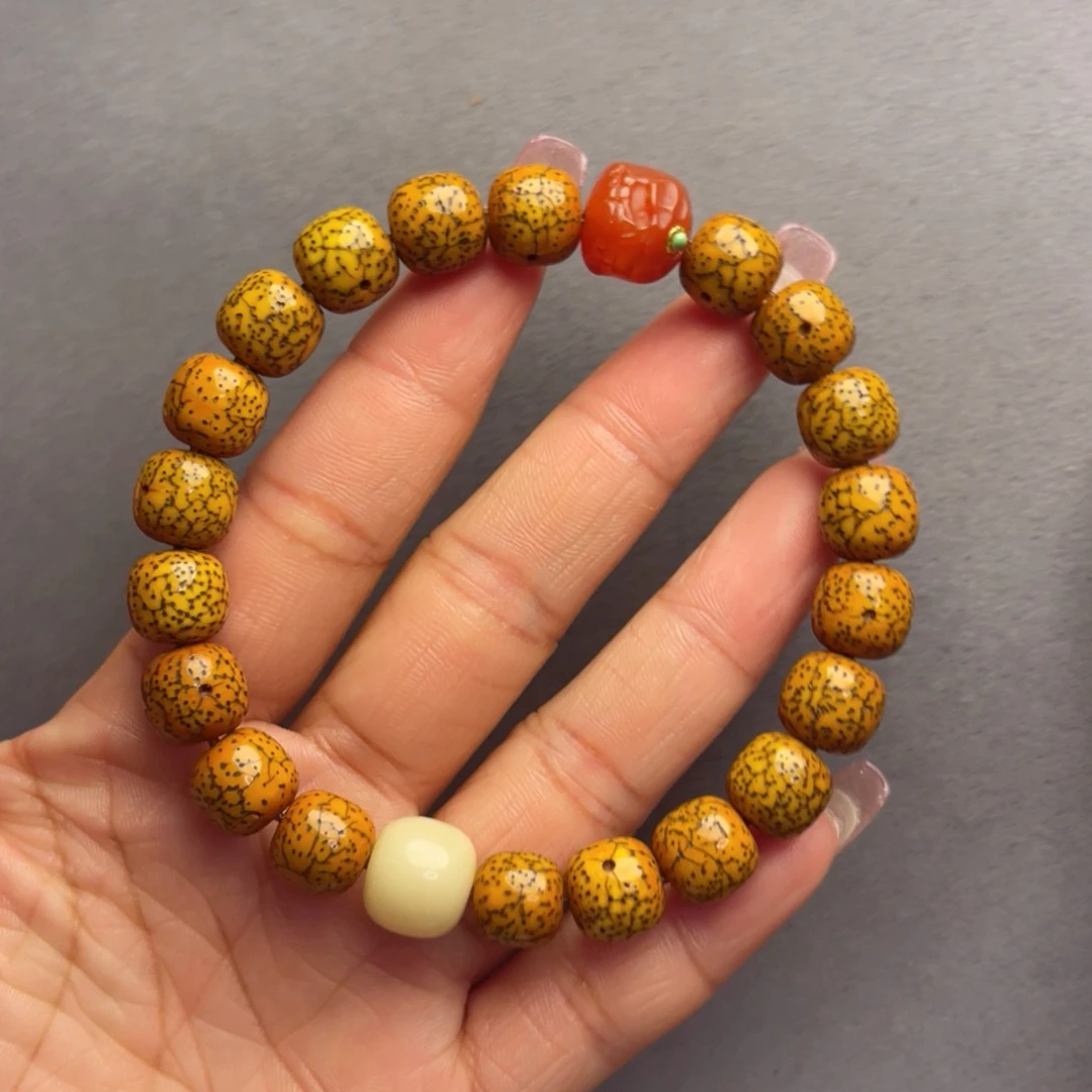 星月菩提吊坠老型桶珠星月