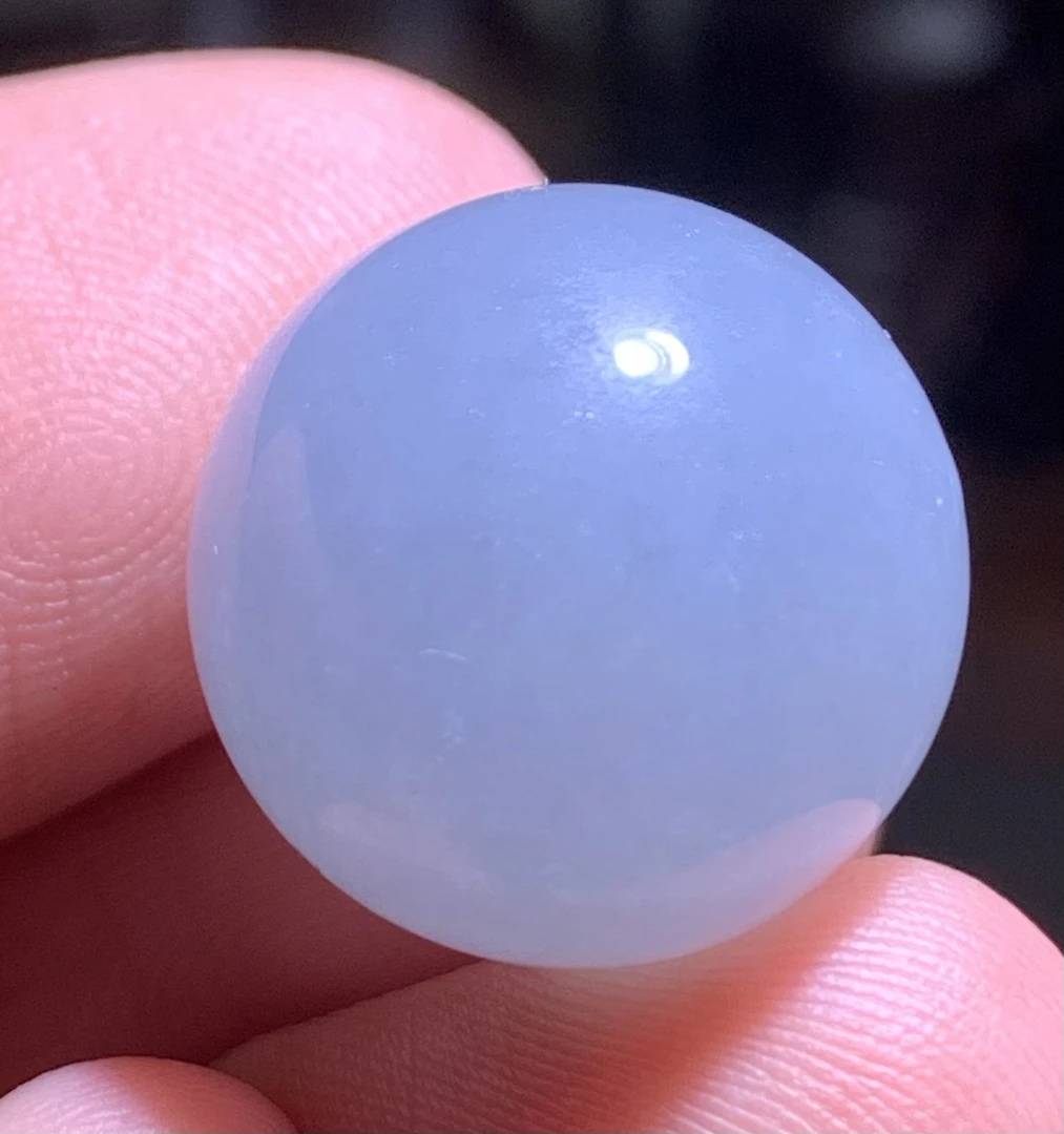 【冰紫•圆珠】缅甸天然A货翡翠糯冰紫罗兰粉紫圆珠串珠锁骨珠百搭17