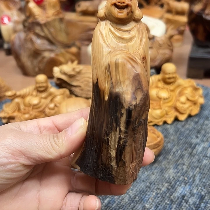柏木太行崖柏手把摆件