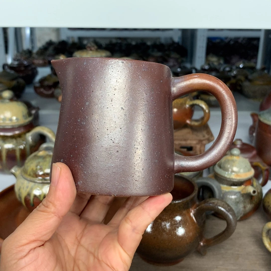 茶壶紫砂纯自然柴烧