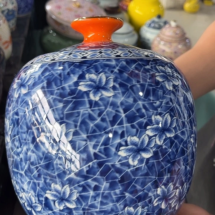 罐陶瓷茶叶罐密封罐家用摆件