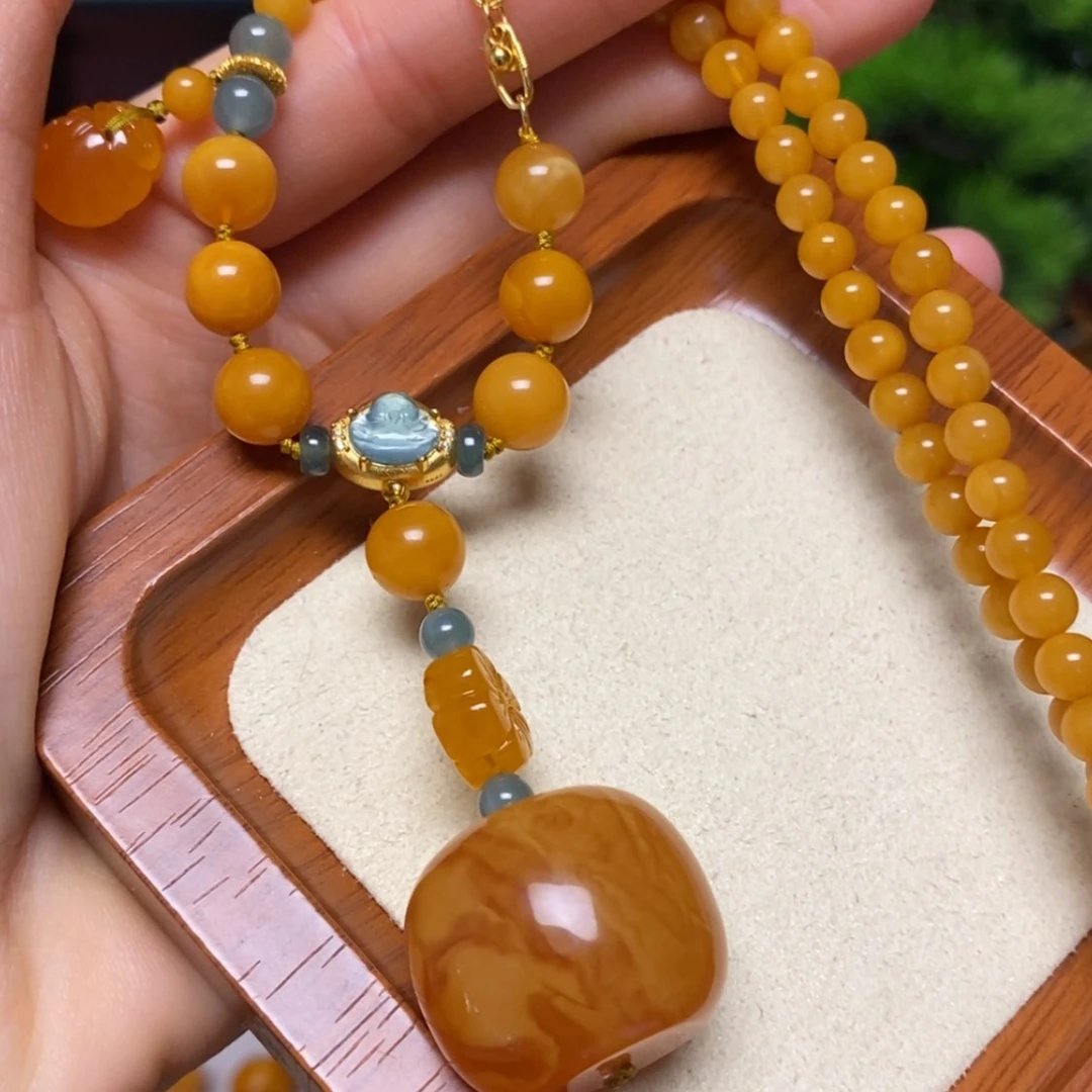 【闪购商品】蜜蜡颈饰未镶嵌项链