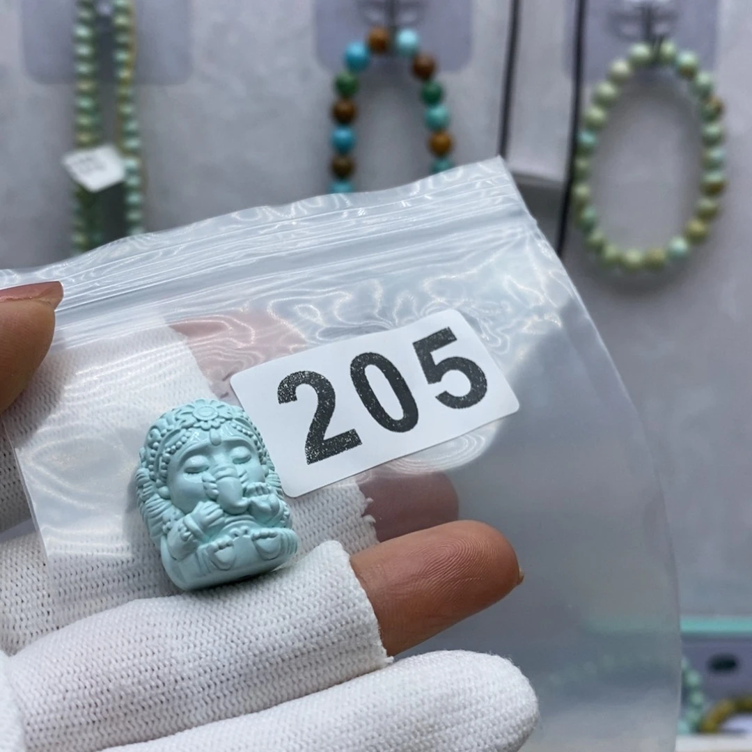 未镶嵌绿松石珠宝奇石k****女