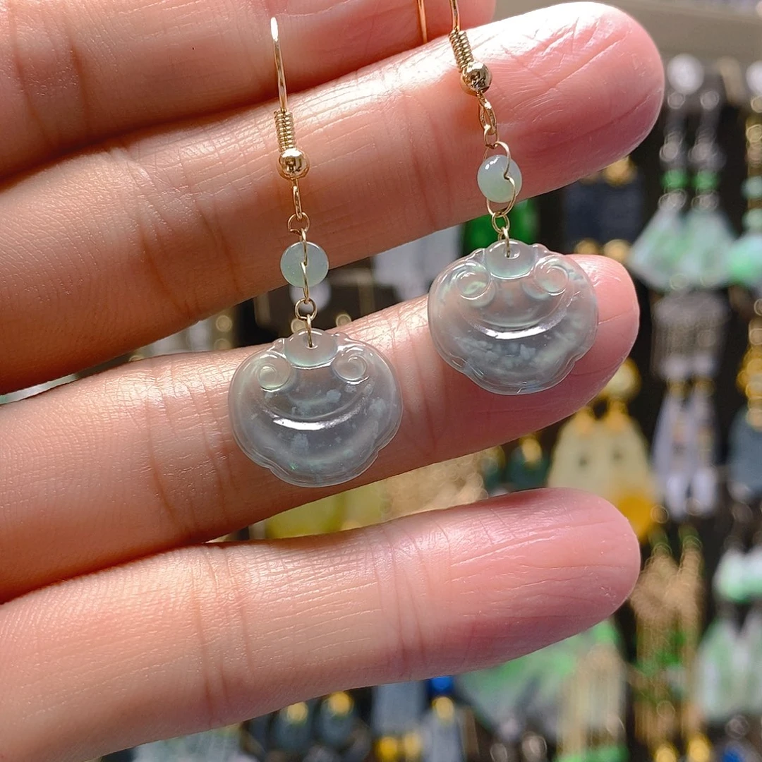 未镶嵌翡翠耳饰翡翠