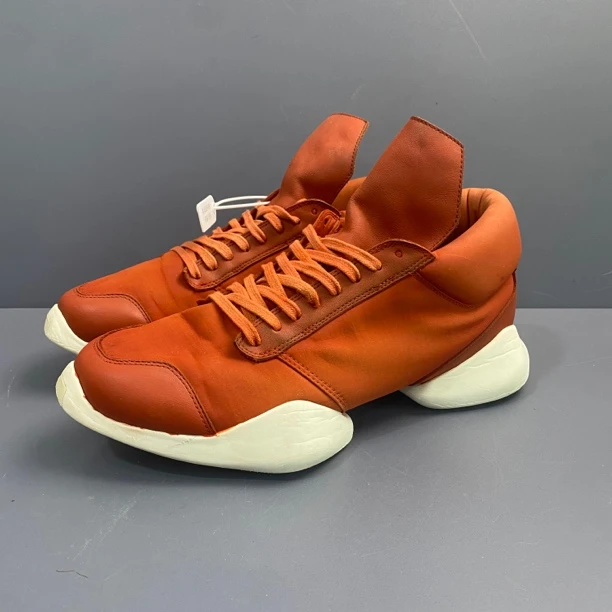 95新 RICKOWENS 42.5码rickowen橙色坦克鞋联名阿迪达斯 休闲鞋28