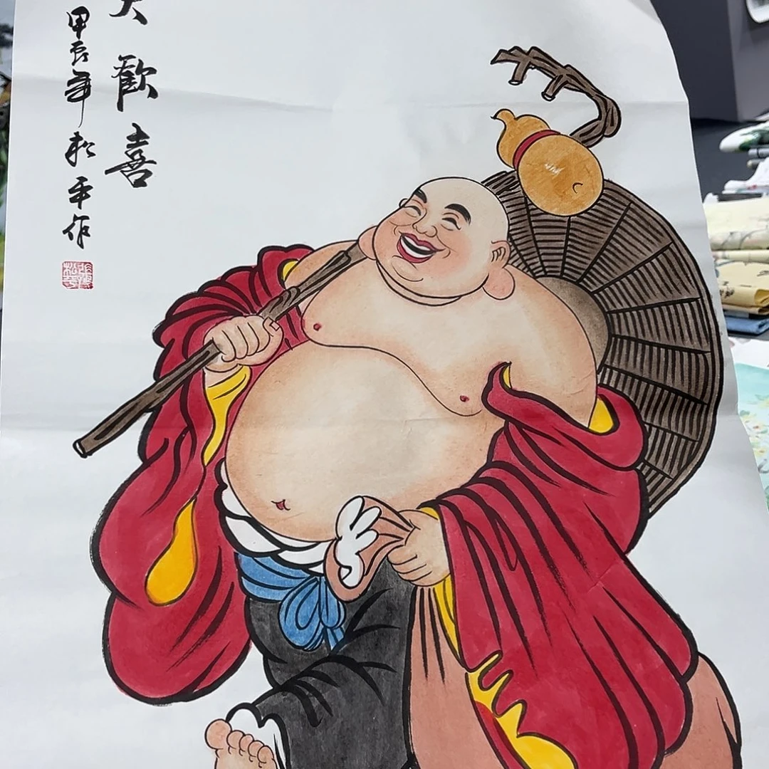 国画国画老师手绘作品