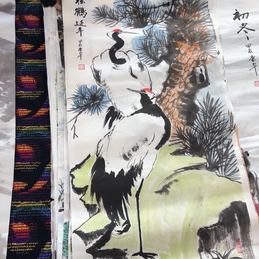 国画朱庆平三尺童