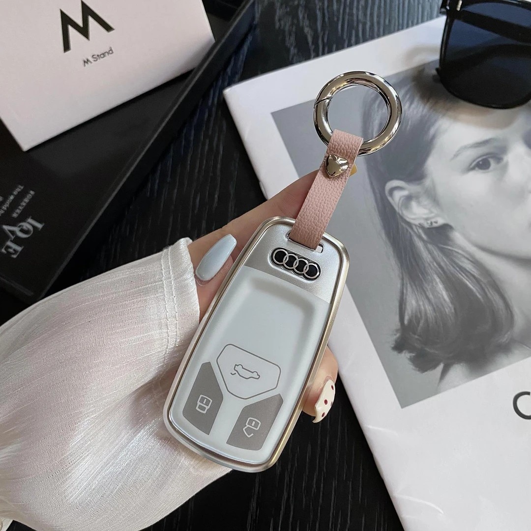 适用奥迪A4L钥匙套Q5L车A5/A6L/A3包A7/Q6/Q7/Q8壳SQ5/A8/RS4扣TT