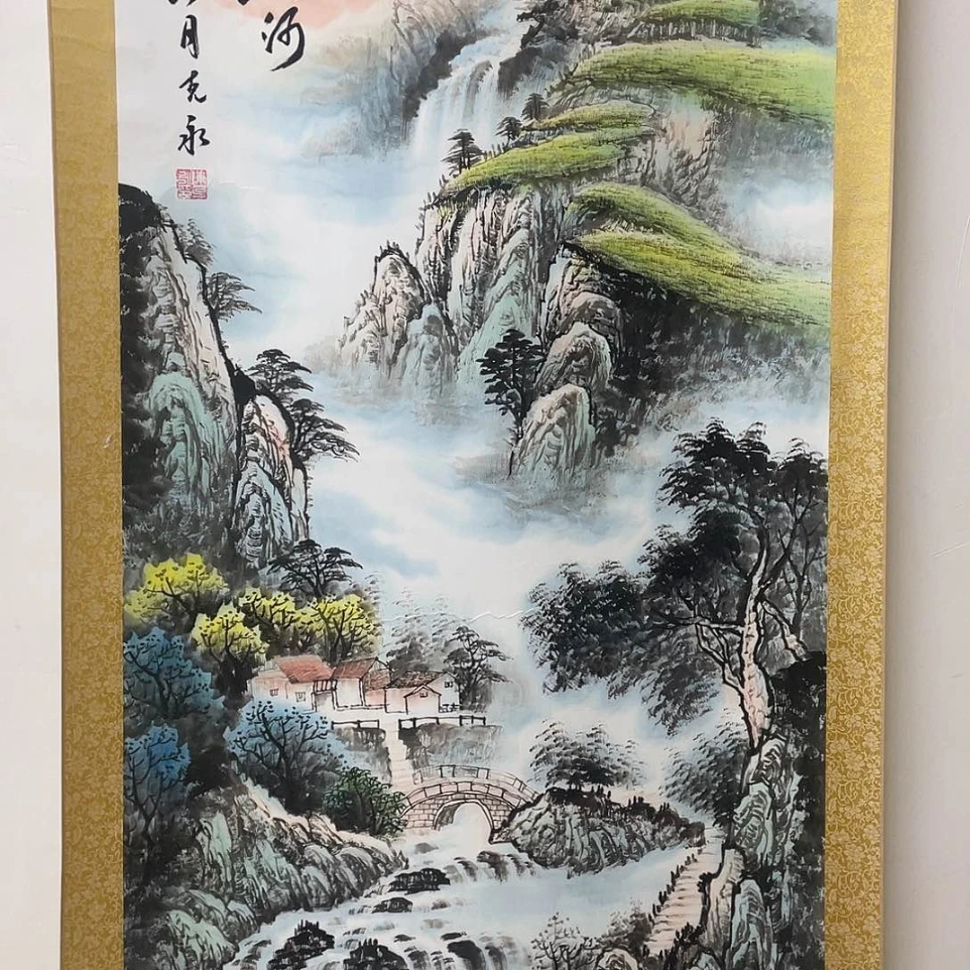 国画老师手绘手笔作品y