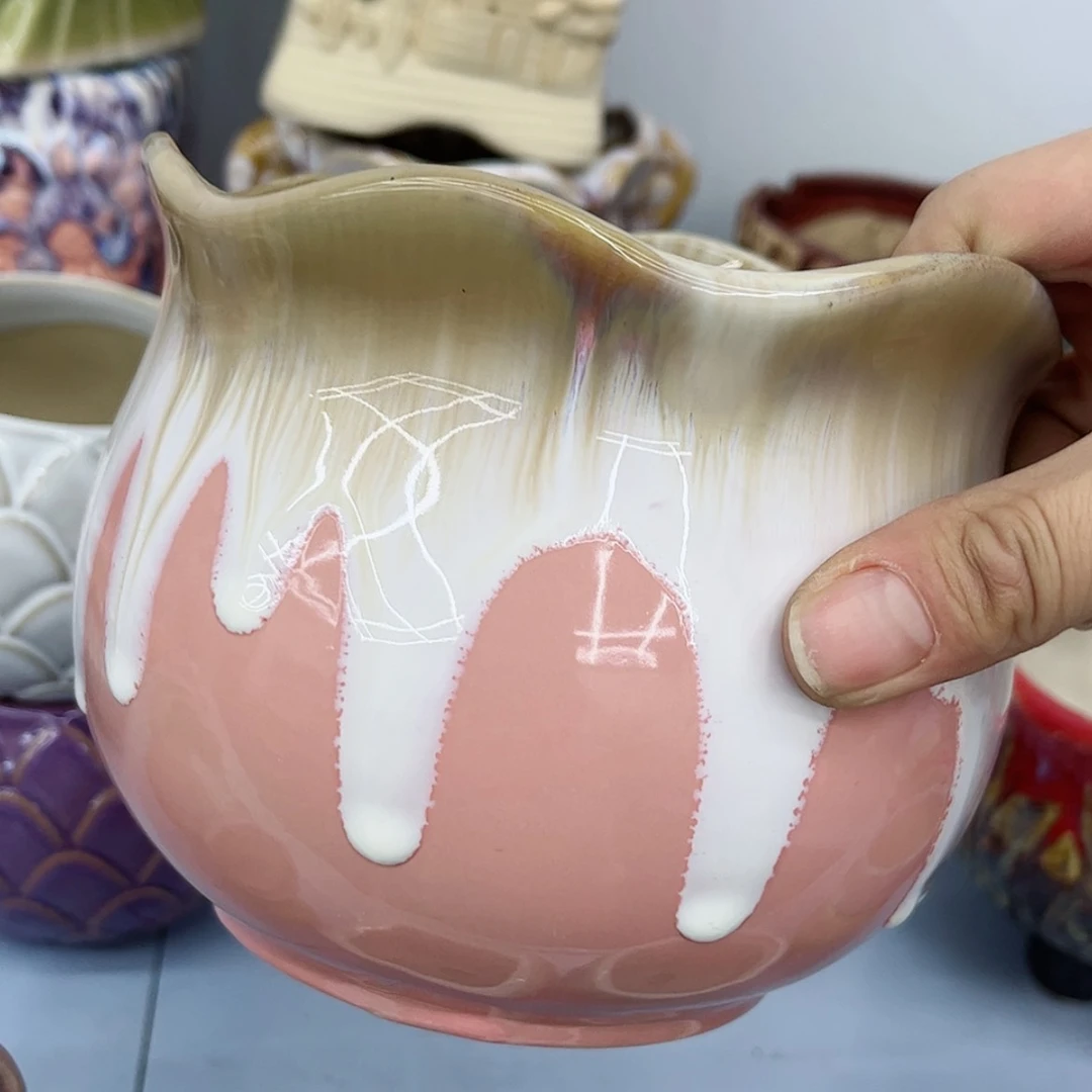 【闪购商品】陶瓷多肉绿植陶瓷花盆