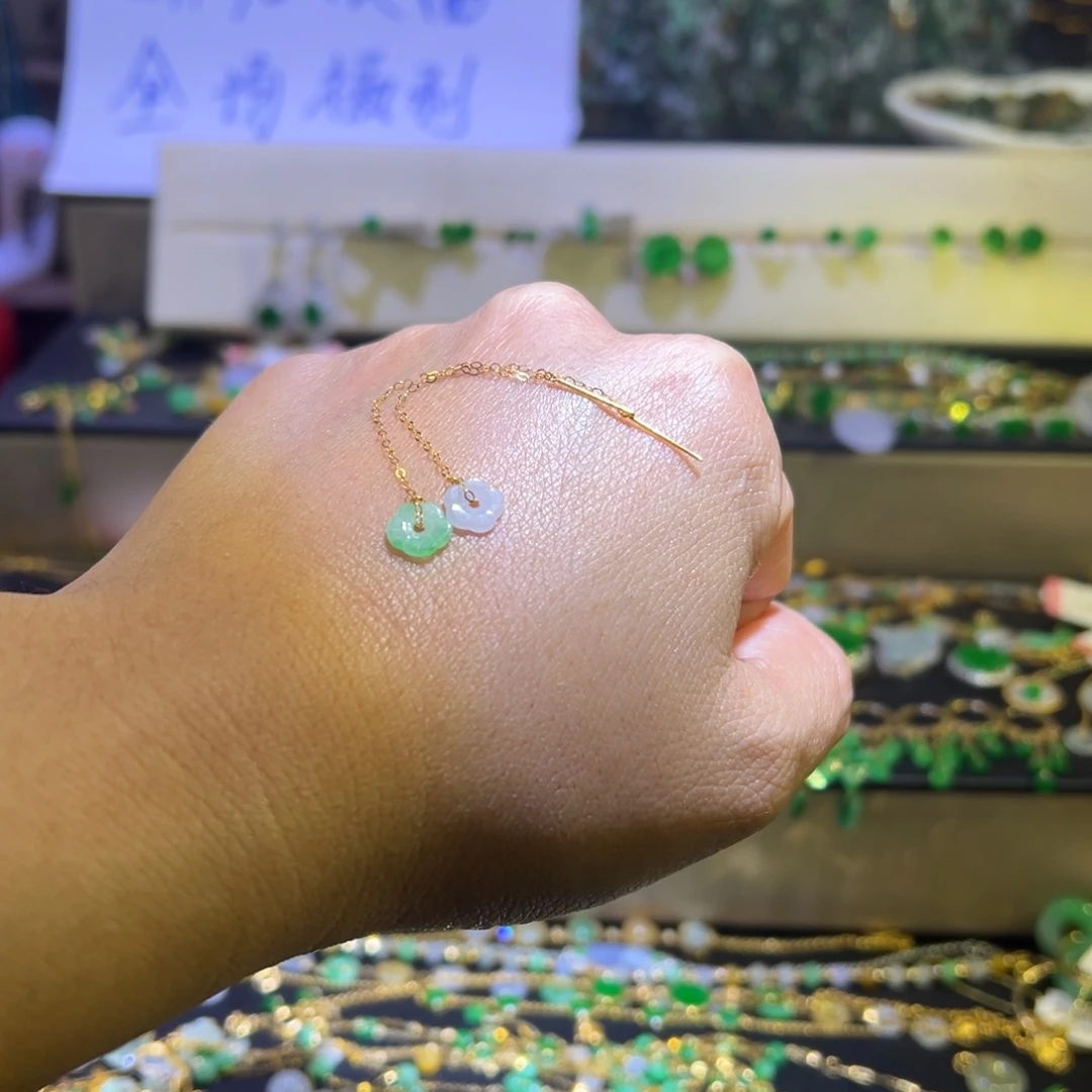 颈饰未镶嵌翡翠支持复检，缅料