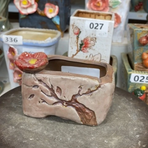 【闪购商品】红陶粗陶材质多肉花盆