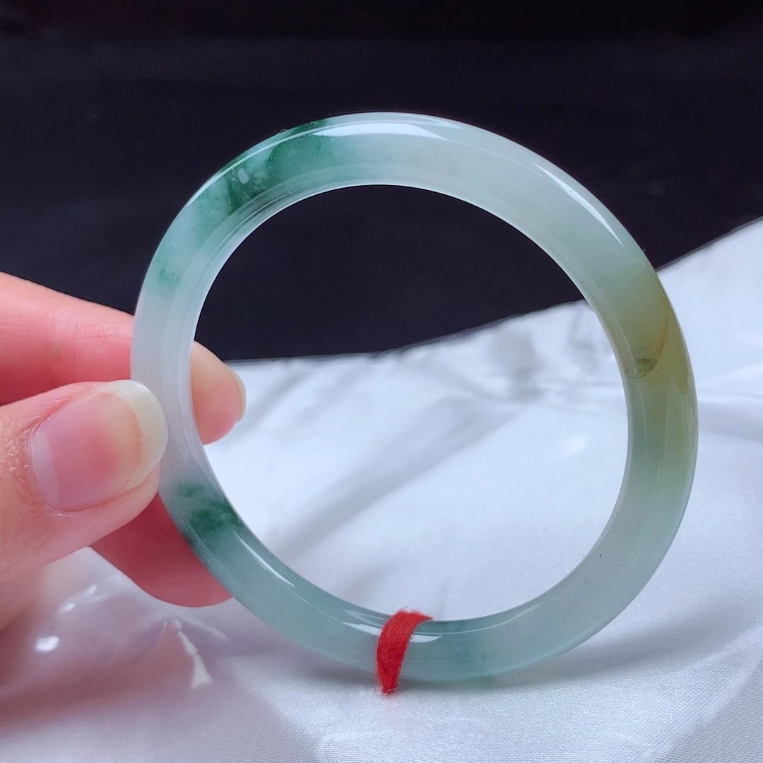 翡翠未镶嵌手镯51圆条t121504