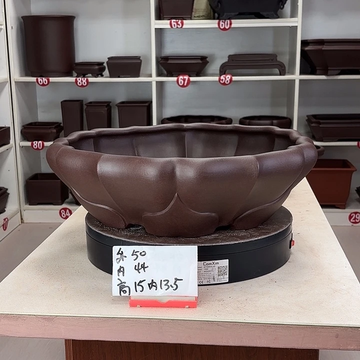 睿***林花盆紫砂连花大号