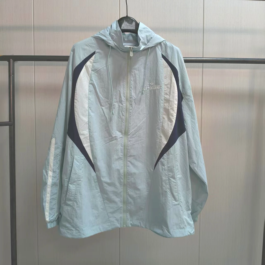 《B品以直播展示为准》李宁运动风衣时尚百搭防晒衣AWBU186