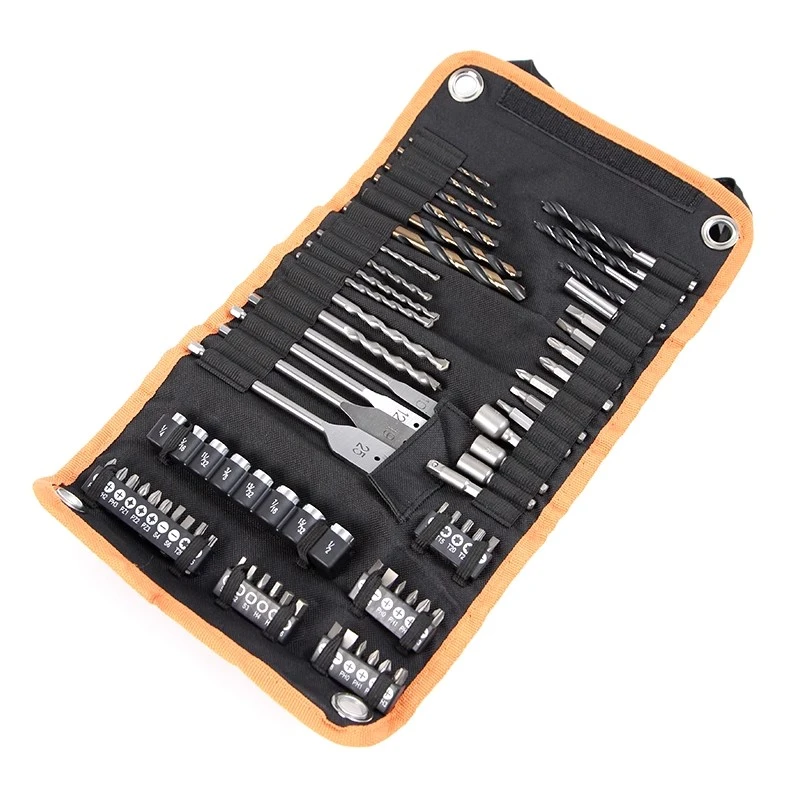 电动工具73件套附件开孔器冲击螺丝批头钻头套装冲击钻头电钻适用