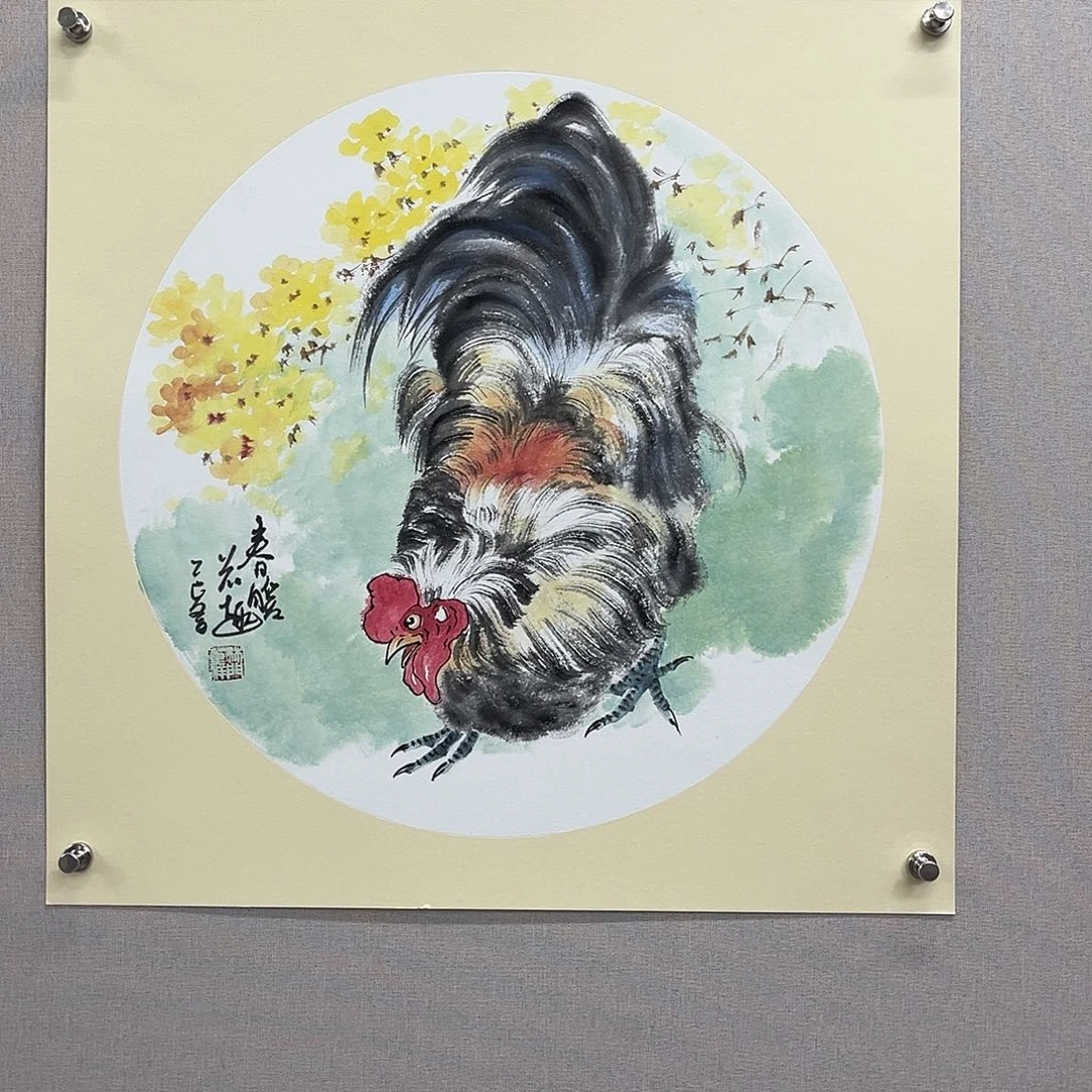 国画艺术家真人手绘