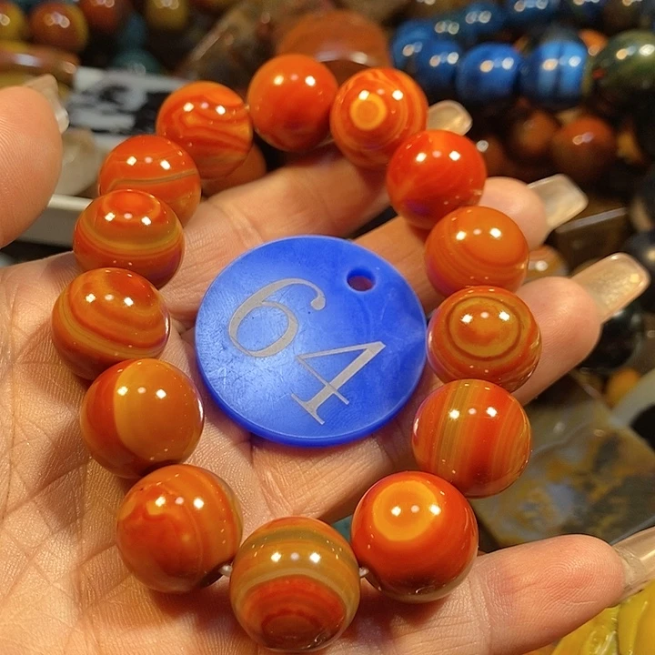 玛瑙/玉髓手链未镶嵌金*塔