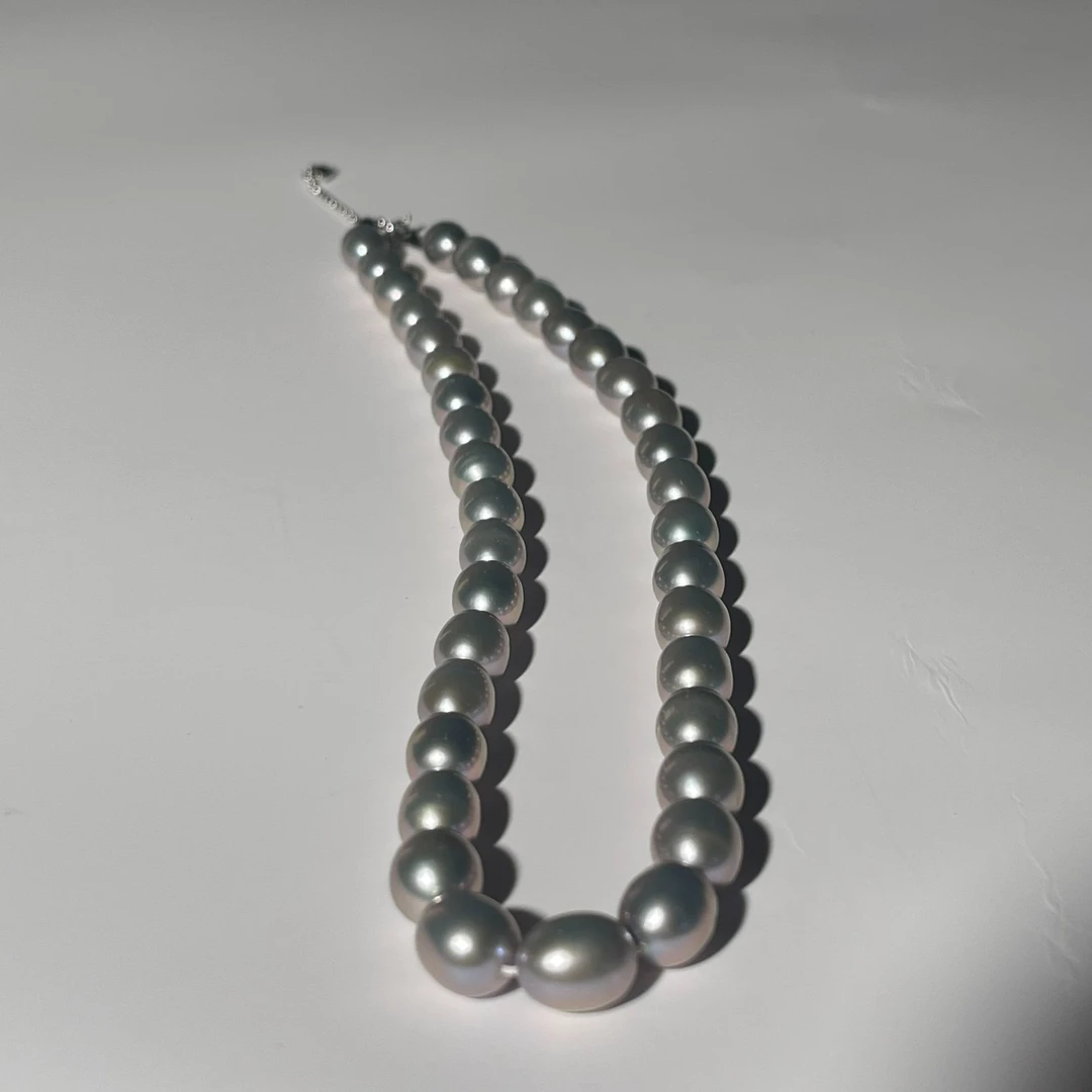 【李李珍珠】S925银 淡水无核（蓝血贵族）项链 8.3-9.3mm