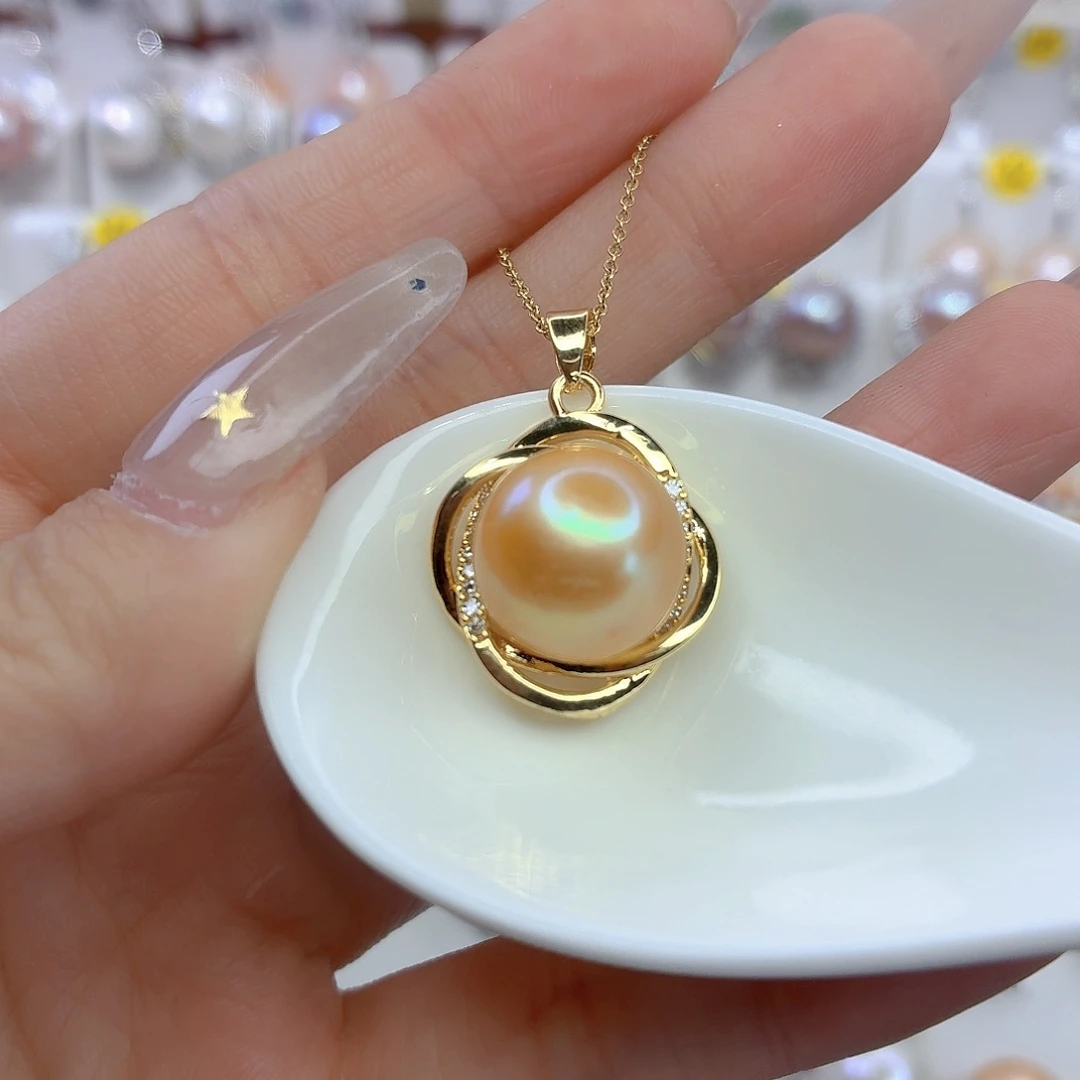 合金淡水珍珠颈饰