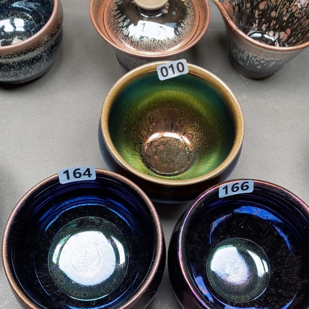 茶盏A***陶建窑建盏主人杯3只