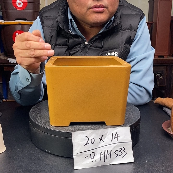 紫砂花盆货号一只HH33