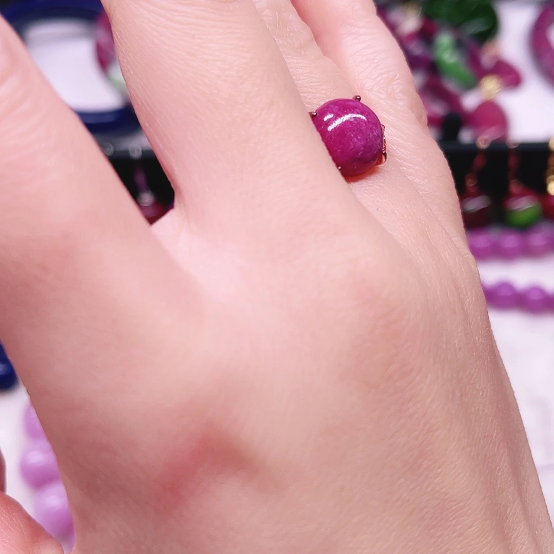 银S925镶嵌红宝石戒指