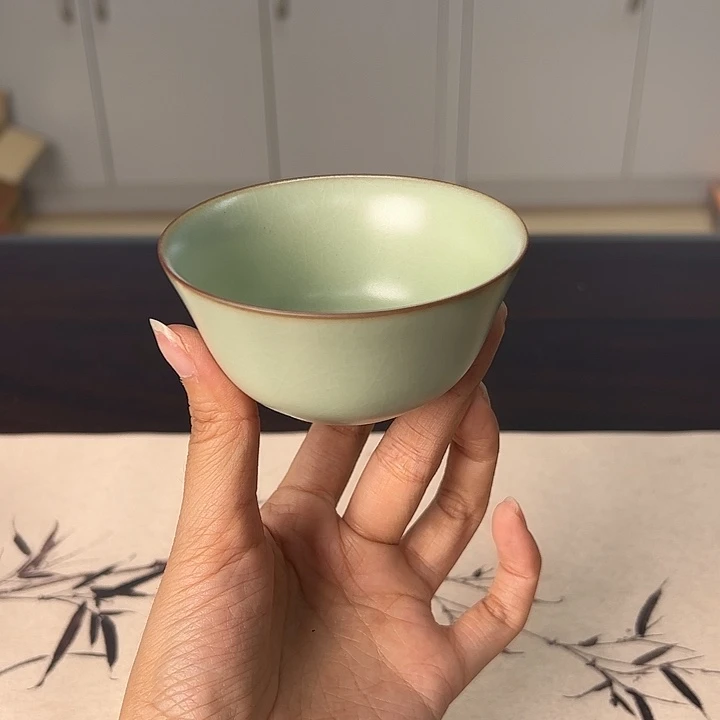 龙泉云间青瓷小米茶器