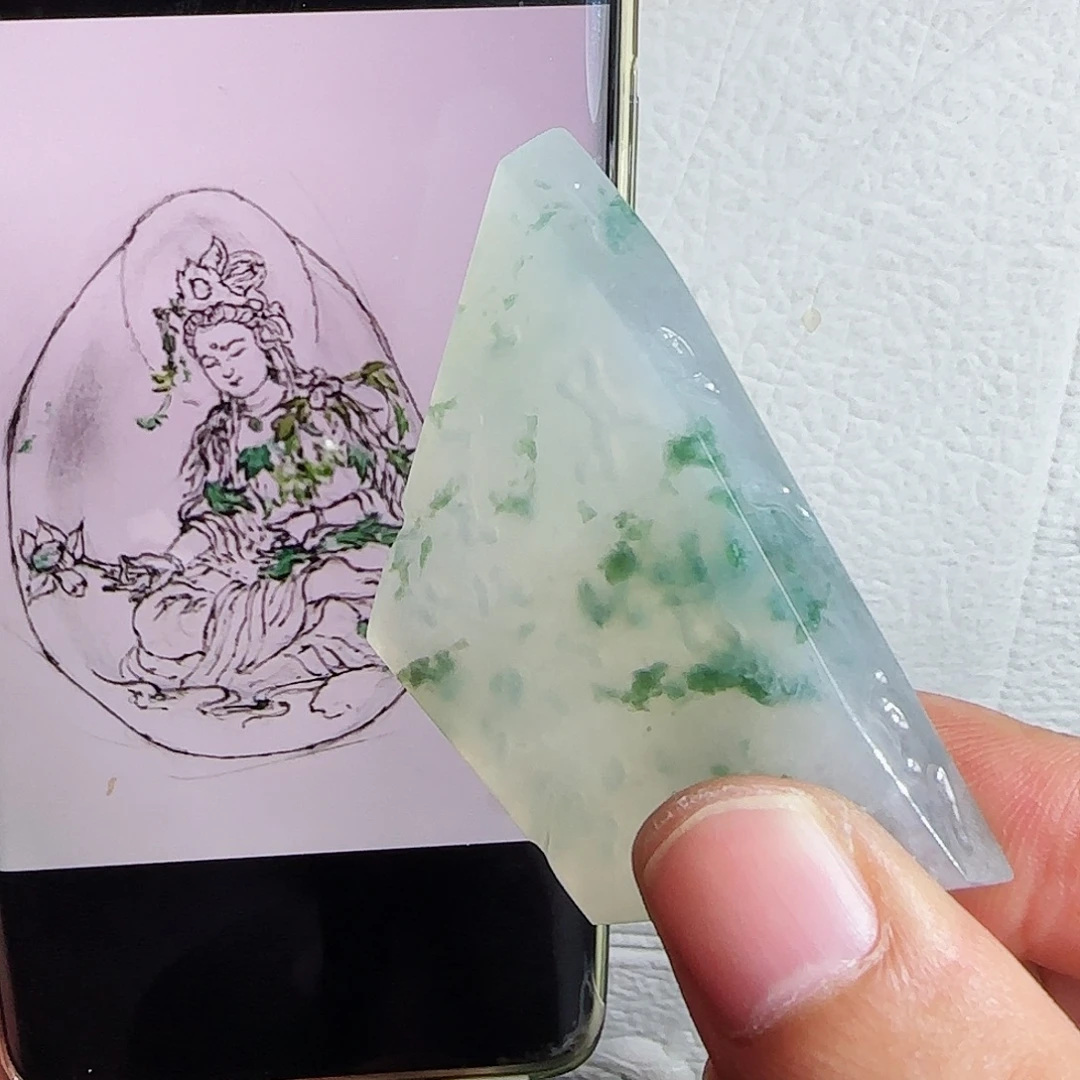 未镶嵌定制翡翠缅甸天然A货翡翠含老师工艺