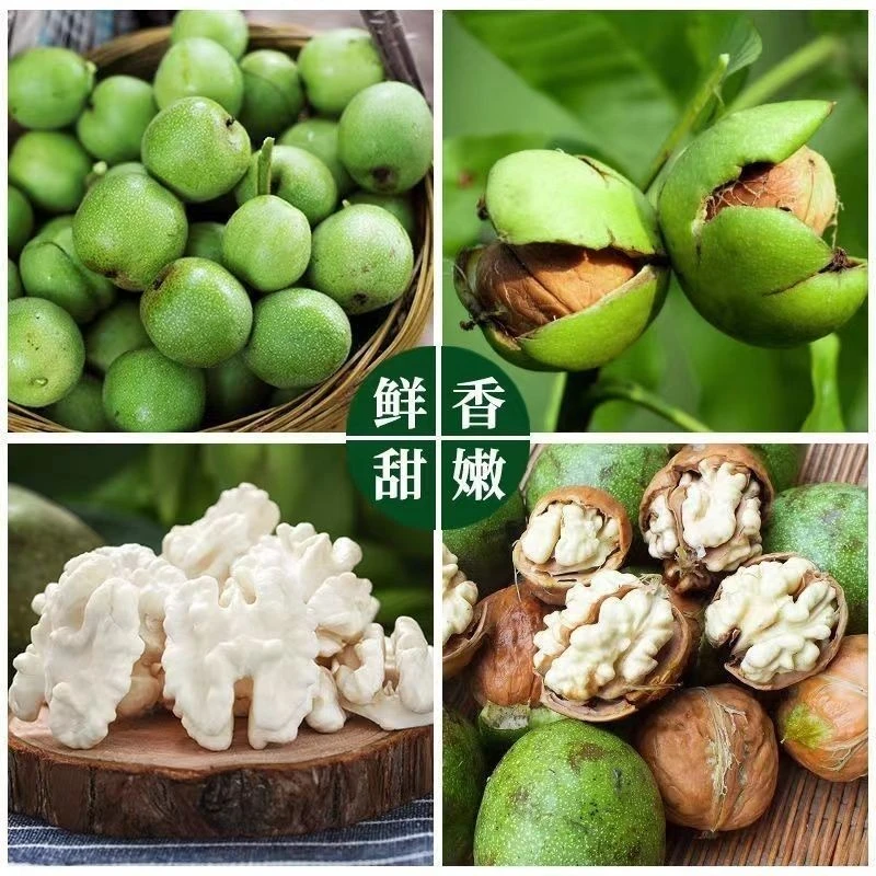 贵州高山去青皮新鲜湿核桃薄壳无漂白美味醇香脆嫩可口