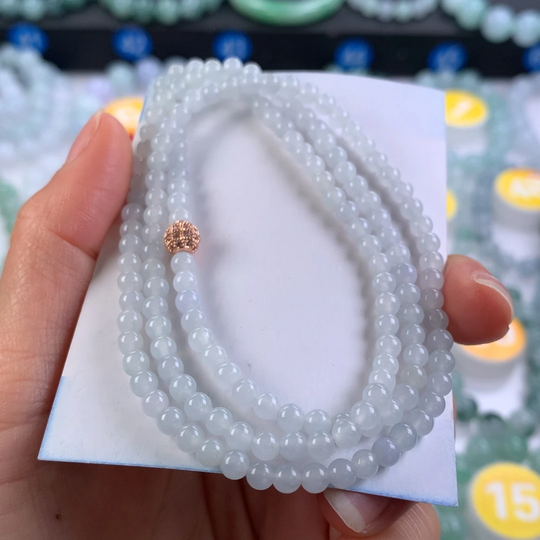 翡翠未镶嵌手链卡4.1