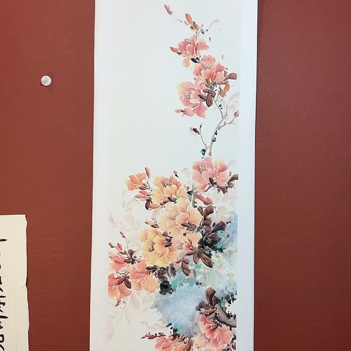 国画听兰老师花鸟