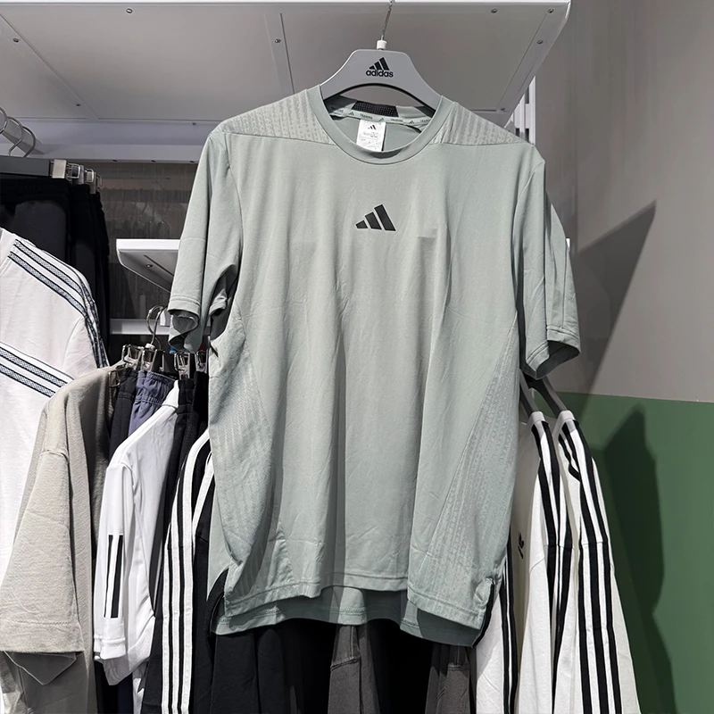 Adidas阿迪达斯男25夏季新款速干短袖跑步运动训练半袖T恤 JI8187