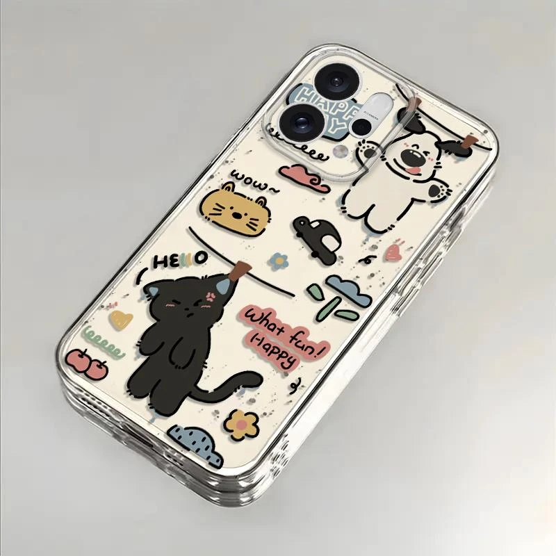 SMBLCE晾小猫小狗适用iPhone16苹果13手机壳华为vivo小米15oppo套