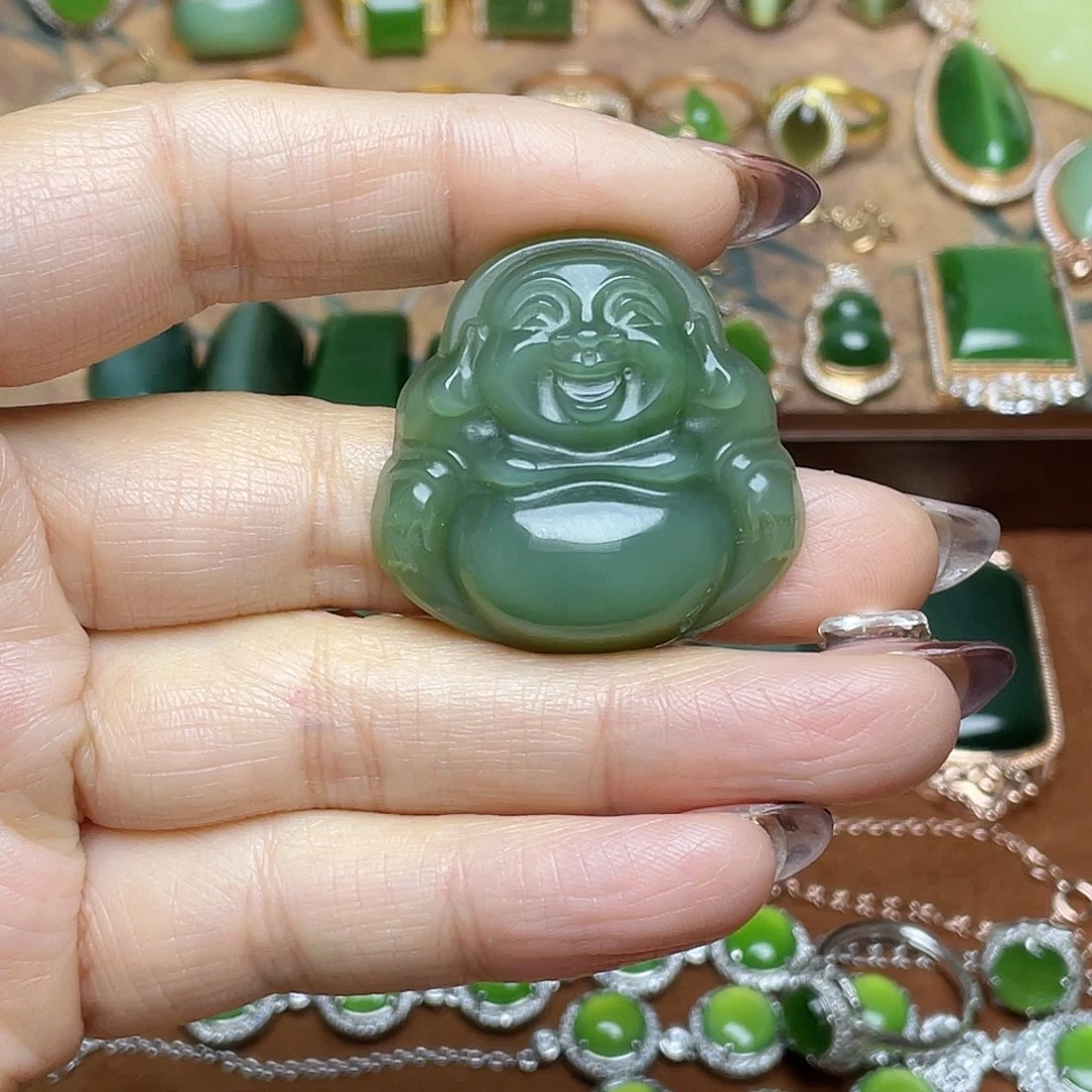 和田玉（碧玉）未镶嵌吊坠(不含链)吊坠