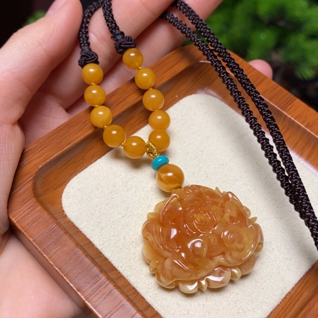 【闪购商品】蜜蜡颈饰未镶嵌项链