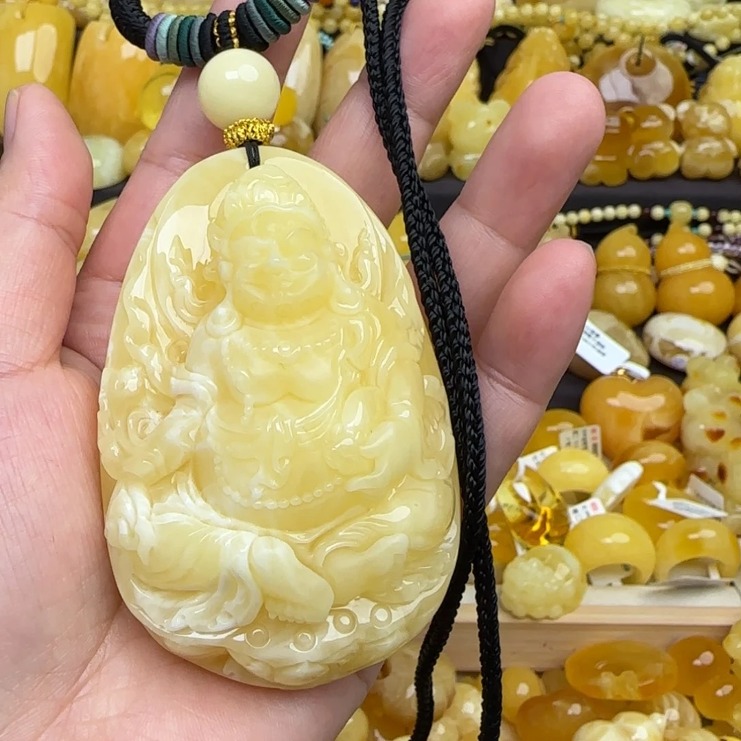 蜜蜡套链未镶嵌布*蜜蜡黄财绳